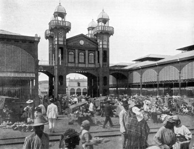 市场，海地太子港，1926年 作者 不明