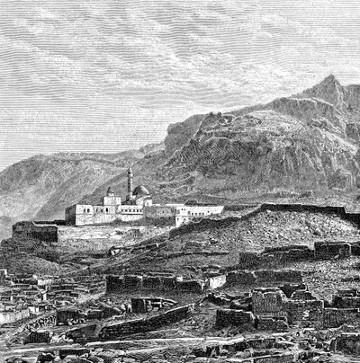 土耳其，Bayazid Dogubayazit清真寺和残垣断壁，1895年 作者 不明