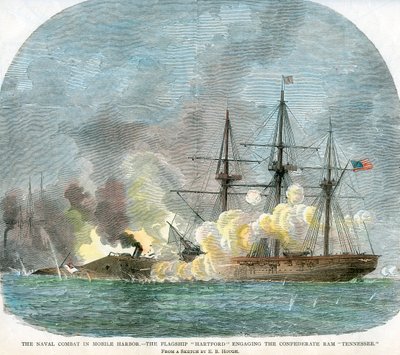 1864年8月5日，美国南北战争，在阿拉巴马州移动港举行的海战 作者 不明