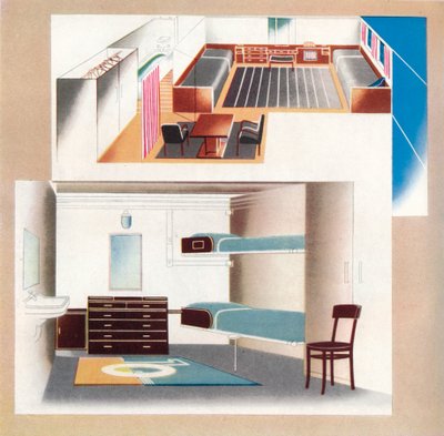 新的东方衬板为新的装饰标准做出了贡献，1935年 作者 不明