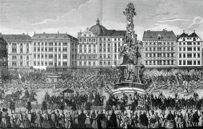 1903年11月22日宣誓效忠玛丽亚·特雷莎（Maria Theresa）作为奥地利大公爵夫人 作者 不明