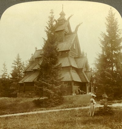 古尔古教堂，古朴的12美分。建于挪威Osoarshal，建于1905年。 作者 不明
