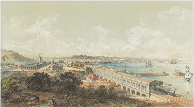 1857年7月27日，从卢布尔雅那到的里雅斯特的国家铁路开通，1857年。 作者 不明