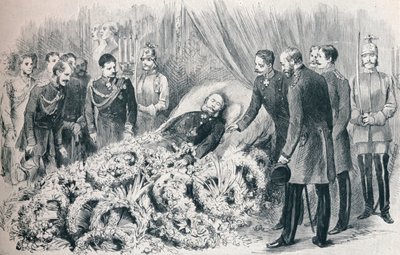 第一位德国皇帝的逝世：威廉一世的病床，1888年，1911年 作者 不明