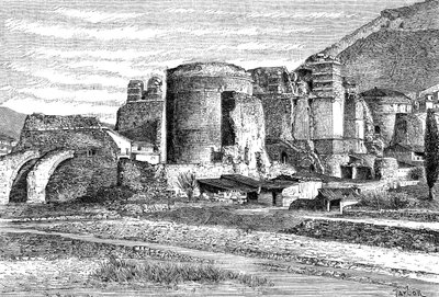 土耳其佩尔加蒙大教堂的废墟，1895年 作者 不明