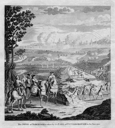 1705年，彼得伯勒伯爵围攻巴塞罗那 作者 不明