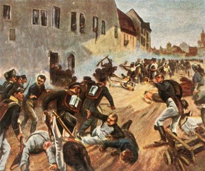 1813年10月19日袭击了Grimma门，1936年。 作者 不明