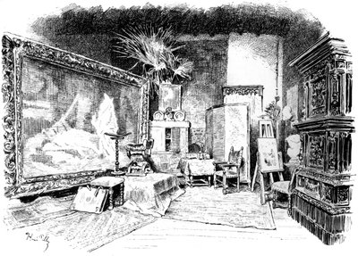 皮洛蒂·查尔斯（Piloty）的工作室，c1880-1882 作者 不明