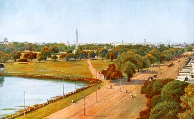 20世纪初，印度加尔各答的乔林盖（Chowringhee）风景 作者 不明