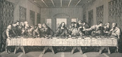 《最后的晚餐》壁画，1883年在米兰 作者 不明