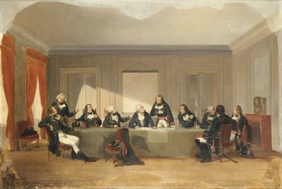 1792年6月26日在考特赖举行的战争委员会 作者 不明