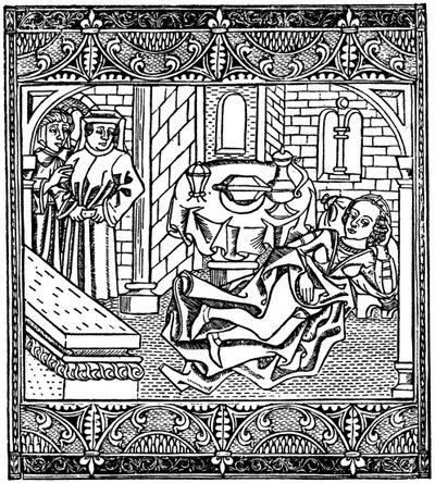 Xanthus的妻子睡着了，1485年，1964年 作者 不明