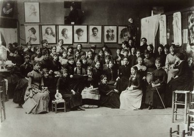 朱利安学院的妇女，1880-1890。 作者 不明