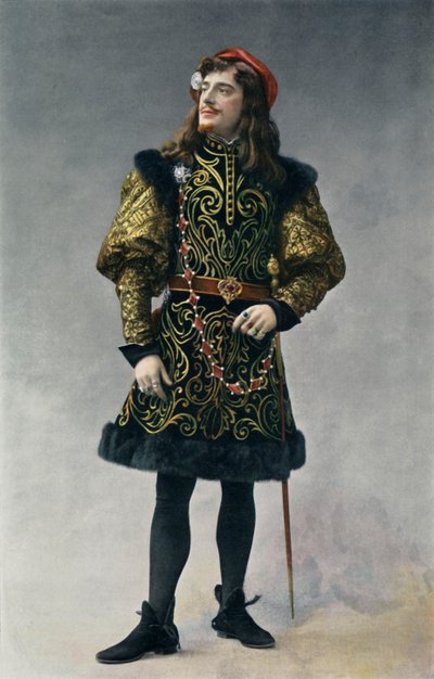 国家大剧院歌剧院。 -Fiammette女王-Giorgio dAst。 -让·佩里尔（Jean Perier）先生，1904年。 作者 不明