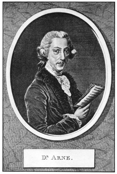 托马斯·奥古斯丁·阿恩（Thomas Augustine Arne）1710-1778，英国作曲家 作者 不明