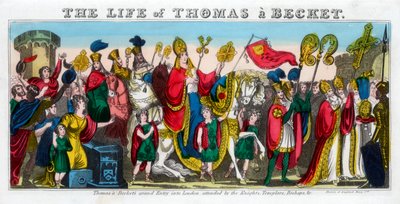 托马斯·贝克茨（ThomasàBeckets）盛大进入伦敦。...12世纪，19世纪 作者 不明