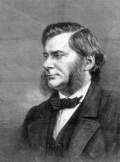 托马斯·亨利·赫x黎（Thomas Henry Huxley），英国生物学家，1871年 作者 不明