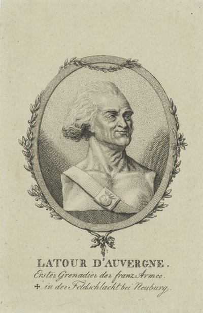 Theophile Corret de La Tour d&39;Auvergne 1743-1800，c。 1800。 作者 不明