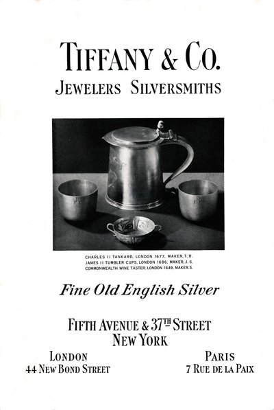 Tiffany＆Co.广告，1937年 作者 不明