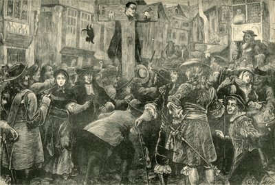 提图斯·奥茨（Titus Oates）在《 illo子手》中，1685年，1890年。 作者 不明