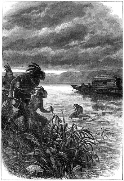 18世纪c1880年，印第安人袭击了俄亥俄河上的商人 作者 不明