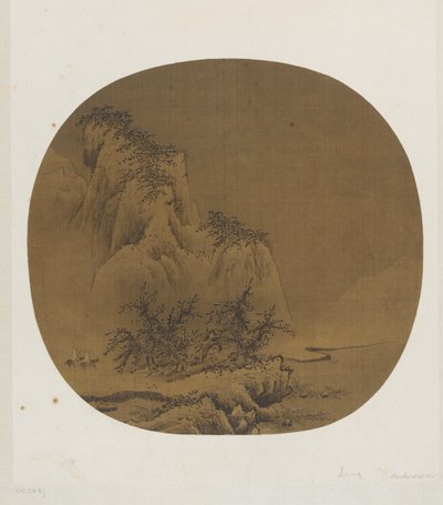 雪山上的旅行者，12-13世纪。 作者 不明