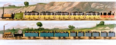 1831年乘坐利物浦和曼彻斯特铁路旅行 作者 不明