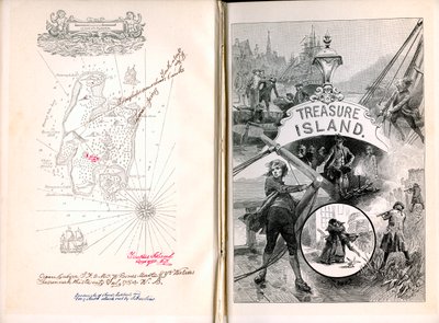 金银岛，罗伯·路易斯·史蒂文森（Robert Louis Stevenson），1886年 作者 不明