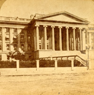 华盛顿特区财政部，c1880年代。 作者 不明