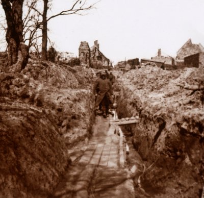沟槽，法国北部索姆，c1914-c1918 作者 不明