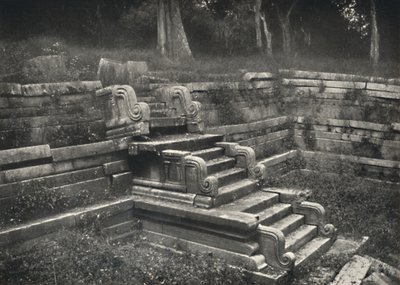 1926年阿努拉德普勒圣城砖砌的池塘中的楼梯 作者 不明