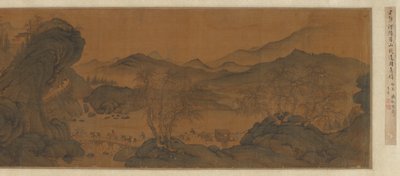 蜀地山区的栈道，17-18世纪。 作者 不明