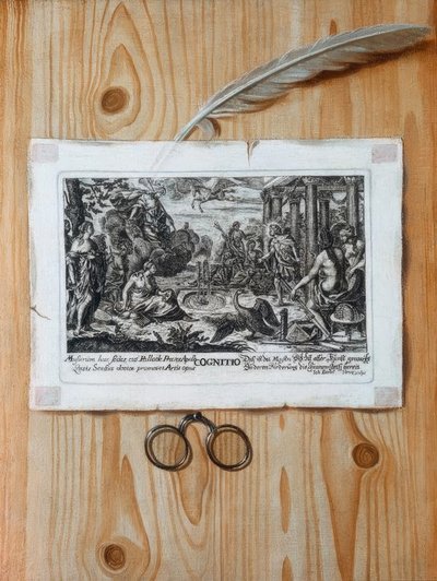 Trompe l&39;oeil铜版画 作者 不明
