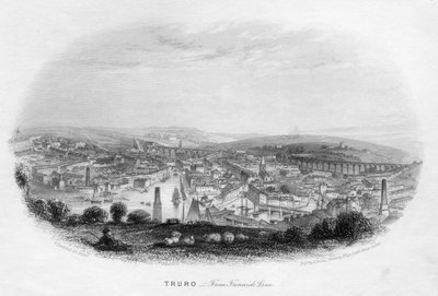 Truro，来自Trennick Lane，1860年 作者 不明