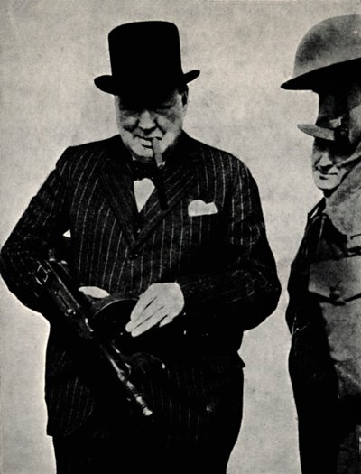 尝试Tommy-Gun，1940年，1945年。 作者 不明