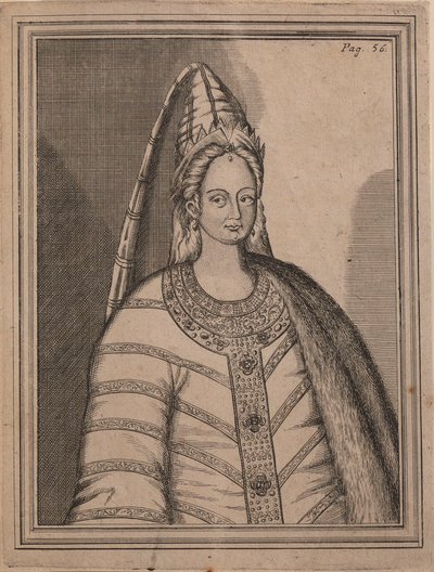 沙皇伊琳娜·戈杜诺娃（Tsarina Irina Godunova）1557-1603，俄罗斯沙皇费奥多尔一世的妻子。 作者 不明