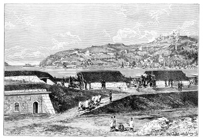 土耳其炮台和土耳其黑海博斯普鲁斯海峡的入口，1895年 作者 不明