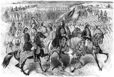1854年1月1882-1884年，土耳其军队在克里米亚半岛巴拉克拉瓦的Kamiesh行军 作者 Unbekannt