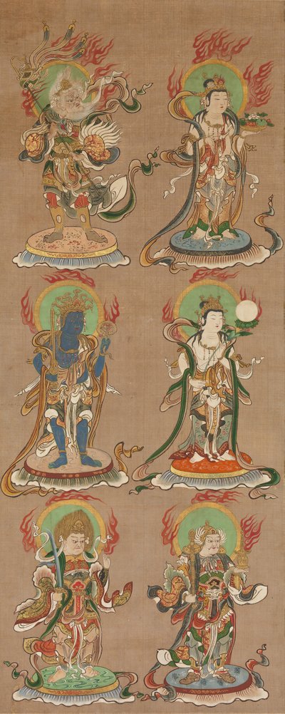 十二位Deva Kings Juniten，十六世纪。 作者 不明