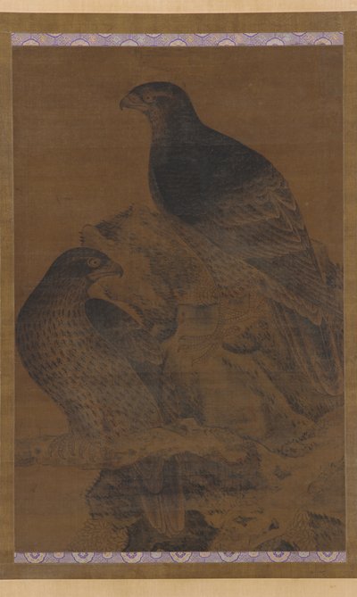 两只鹰，明代，1368-1644。 作者 不明