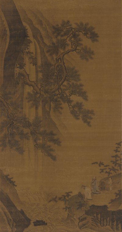 两位沉思的绅士，明朝时期，16世纪。 作者 不明