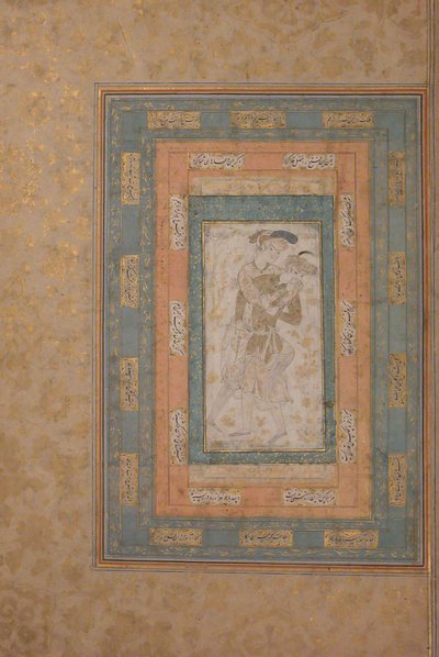 两个青年在嬉戏，16世纪末。 作者 不明
