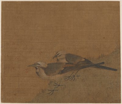 两只鹡鸰，元代，14世纪。 作者 不明