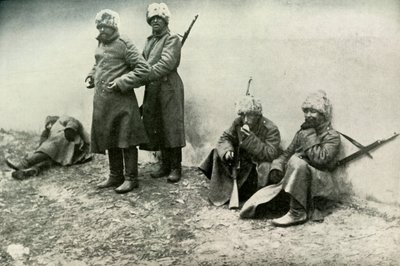 俄罗斯军队的类型，1919年。 作者 不明