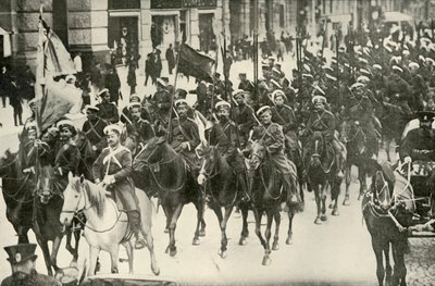 1919年俄国骑兵的类型。 作者 不明