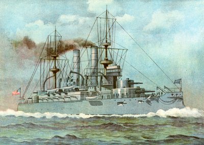 1898年，美国战舰基尔萨格号（USS Kearsarge） 作者 不明