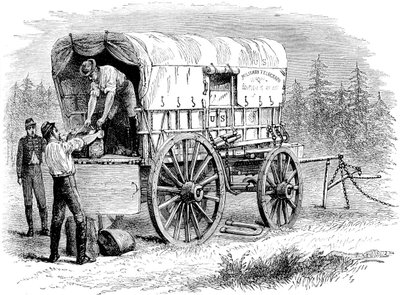美国军事电报旅行车，美国南北战争，1861-1865年c1880 作者 不明