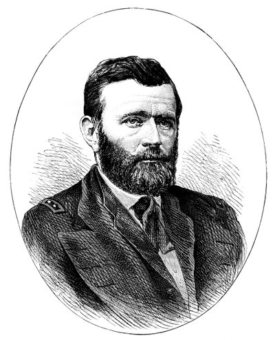 尤利西斯·格兰特（Ulysses S Grant），美国将军，美国第18任总统，1888年 作者 不明