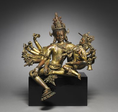 乌玛玛希瓦拉（Uma-Maheshvara），1300年代。 作者 不明
