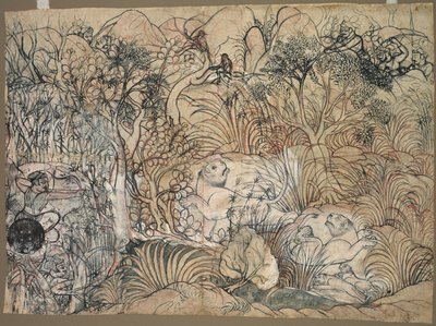 城市狩猎狮子会的乌梅德·辛格c。 1785-1790年。 作者 不明